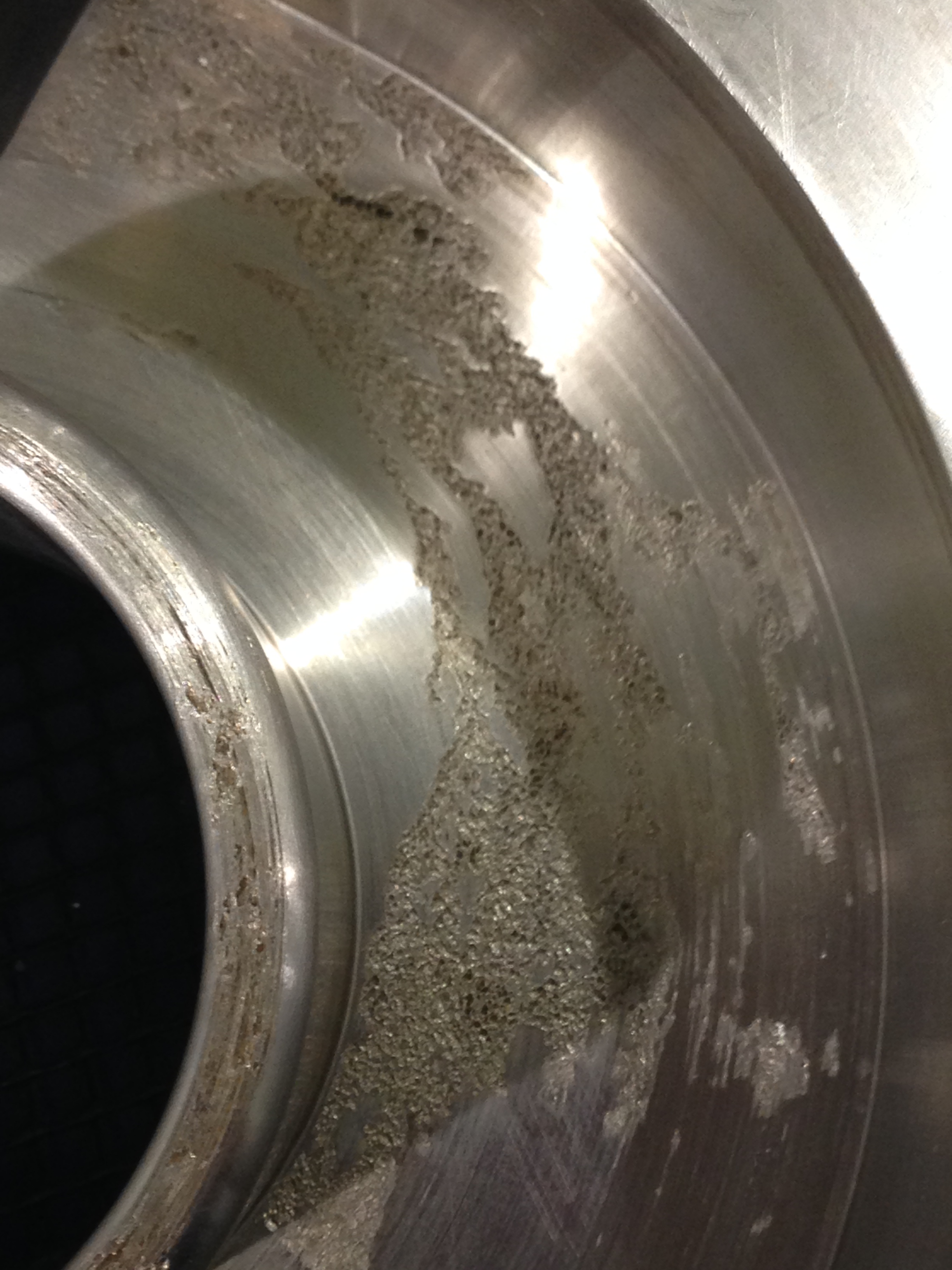 Example of Cavitation on Pump Casing