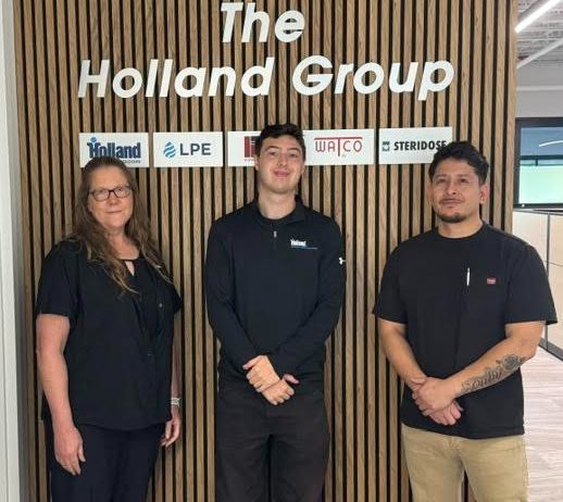 Left to right: Rita Kiefert, Jack Pisors, and Daniel Montoya of HAT's Quality Department